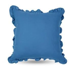Monoiro Washed Blue Cotton Cushion