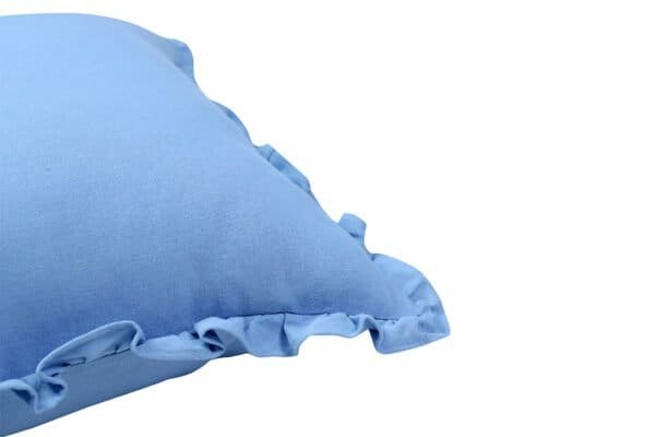 Monoiro Washed Sky Blue Cotton Cushion