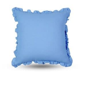 Monoiro Washed Sky Blue Cotton Cushion