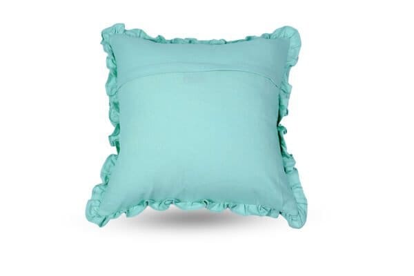 Monoiro Washed Light Green Cotton Cushion