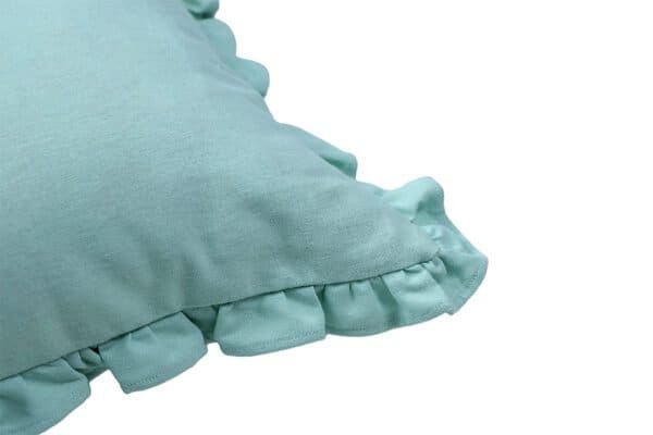 Monoiro Washed Light Green Cotton Cushion