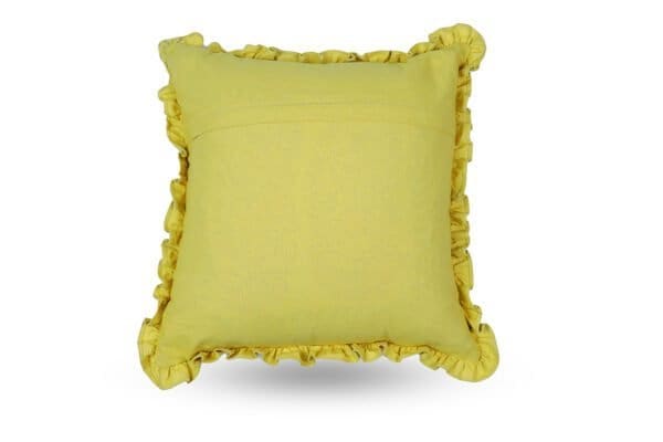 Monoiro Washed Yellow Cotton Cushion