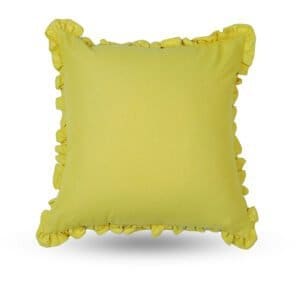Monoiro Washed Yellow Cotton Cushion