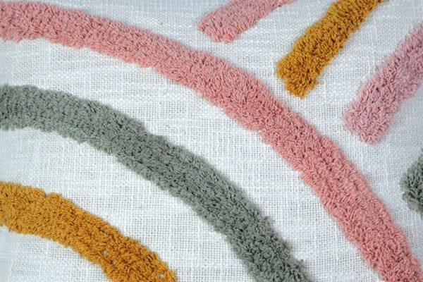 Snigdha Rainbow Tufted Cushion