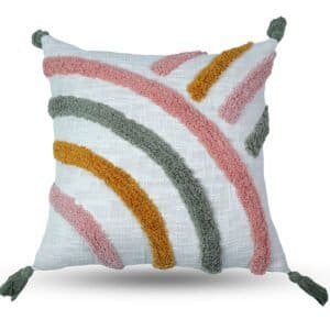 Snigdha Rainbow Tufted Cushion