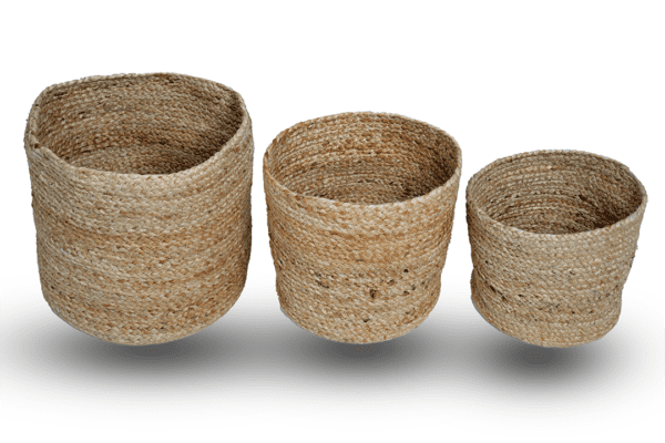 Natural Jute Planter Set