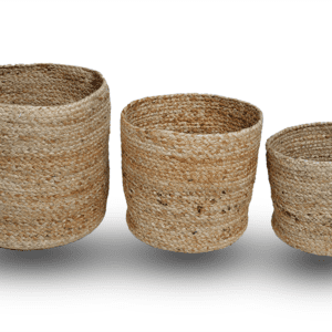 Natural Jute Planter Set