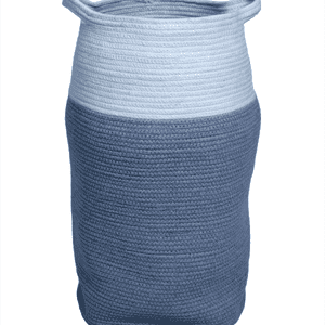 Kaplava  Grey & White Laundry Basket