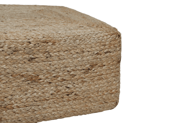 Indra Natural Rectanglur Pouffe
