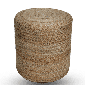 Sencillo Natural Jute Pouffe