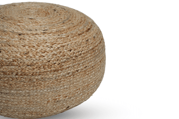 Mandala Natural Jute Pouffe