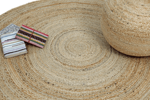 Vartula Natural Small Jute Round Rug