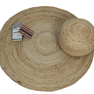Vartula Natural Small Jute Round Rug