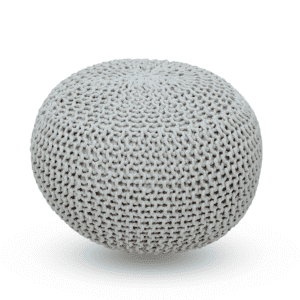Knitted Biege Ottoman