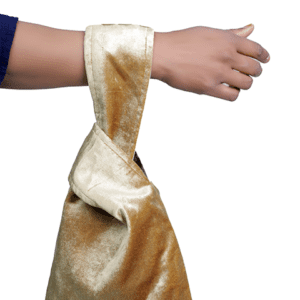 Velour Golden Knot Handbag
