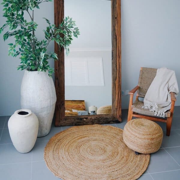 Nirva - Rare Railway wood Handcrafted Mirror