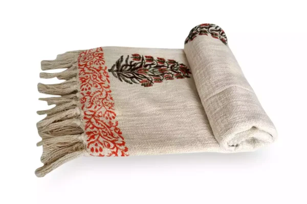 Sundarika-Block Print Cotton Throw