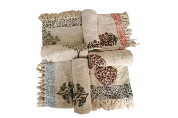 Mantra – Block Print Cotton Throw