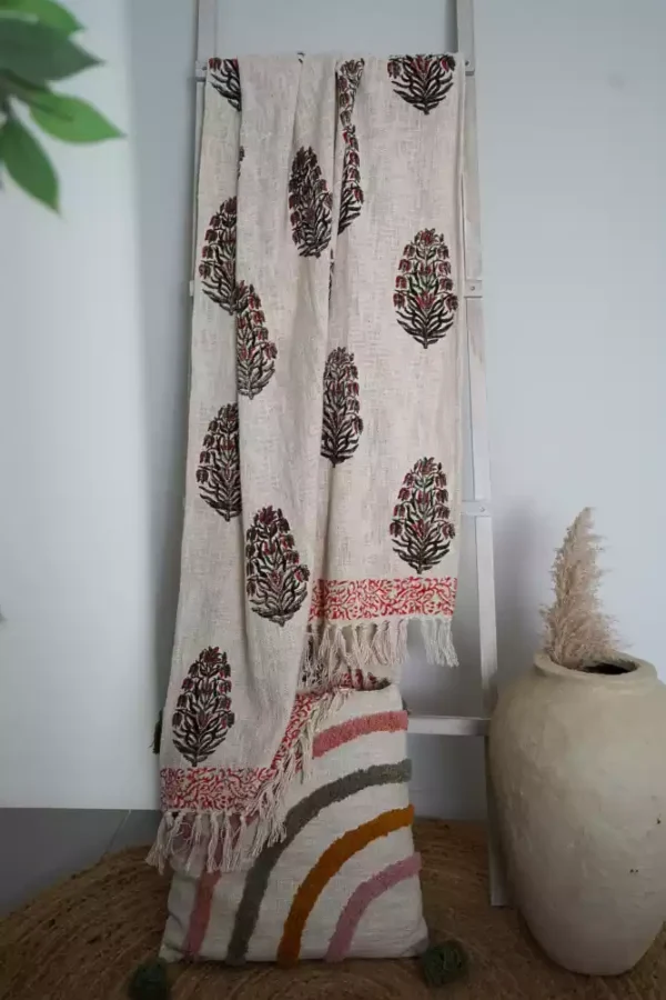 Sundarika-Block Print Cotton Throw