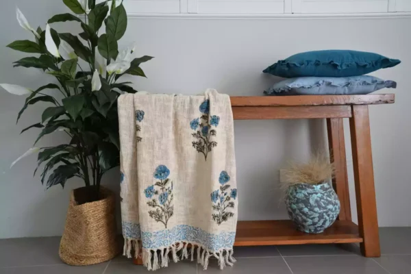 Aananda – Block Print Cotton Throw